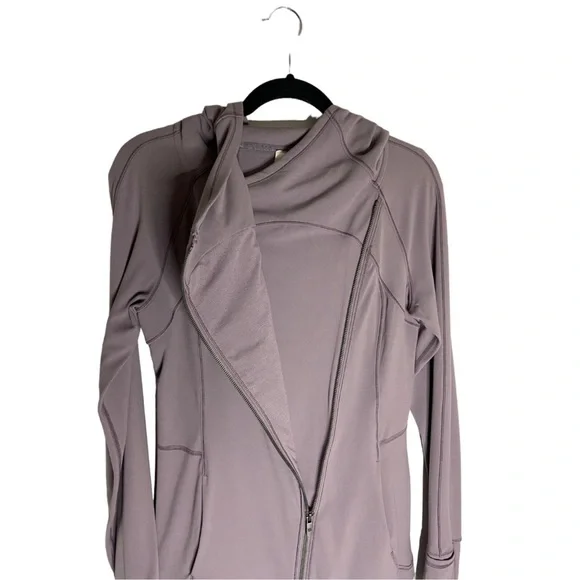 Lululemon Jacket Moonwalk Purple Gray Fitted Hoodie - Picture 7 of 16